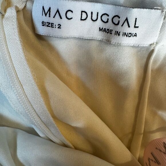 NWT MACDUGGAL fully beaded rhinestone column gown Size 2 - Picture 10 of 14